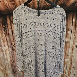 Croft & Barrow Purple Patterned Nightgown